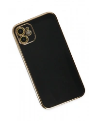 Newface iPhone 12 Kılıf Volet Silikon - Siyah