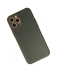 Newface iPhone 12 Pro Kılıf Coco Karbon Silikon - Füme