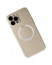 Newface iPhone 12 Pro Kılıf Jack Magneticsafe Lens Silikon - Gold