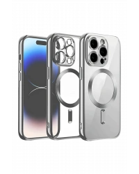 Newface iPhone 12 Pro Kılıf Kross Magneticsafe Kapak - Titan Gri