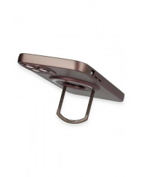 Newface iPhone 12 Pro Kılıf Lukka Magneticsafe Kapak - Kahverengi