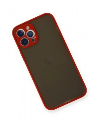 Newface iPhone 12 Pro Kılıf Montreal Silikon Kapak - Kırmızı