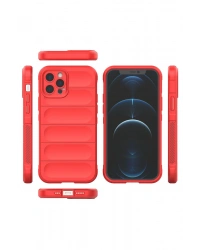 Newface iPhone 12 Pro Kılıf Optimum Silikon - Kırmızı