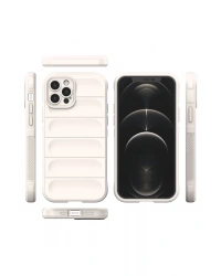 Newface iPhone 12 Pro Kılıf Optimum Silikon - Krem