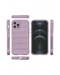 Newface iPhone 12 Pro Kılıf Optimum Silikon - Mor