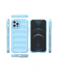 Newface iPhone 12 Pro Kılıf Optimum Silikon - Sky Blue