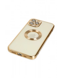 Newface iPhone 12 Pro Kılıf Slot Silikon - Gold