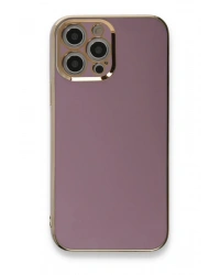 Newface iPhone 12 Pro Kılıf Volet Silikon - Mor