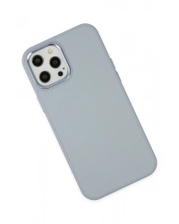 Newface iPhone 12 Pro Max Kılıf Asya Deri Silikon - Sierra Blue