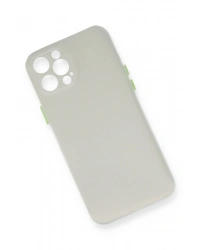 Newface iPhone 12 Pro Max Kılıf PP Ultra İnce Kapak - Beyaz