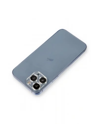 Newface iPhone 12 Pro Max Metal Kamera Lens Koruma Cam - Gümüş