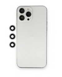 Newface iPhone 12 Pro Shine Kamera Lens - Gümüş