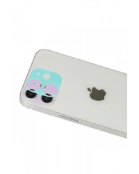 Newface iPhone 12 Rainbow Kamera Lens Koruma Cam - Mor