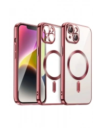 Newface iPhone 13 Kılıf Kross Magneticsafe Kapak - Kırmızı