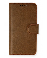 Newface iPhone 13 Mini Kılıf Trend S Plus Kapaklı Kılıf - Taba