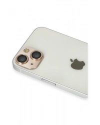 Newface iPhone 13 Pers Alüminyum Kamera Lens - Gold