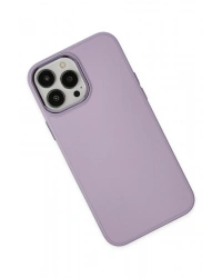 Newface iPhone 13 Pro Kılıf Asya Deri Silikon - Lila
