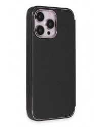 Newface iPhone 13 Pro Kılıf Dolpin Kapaklı - Siyah