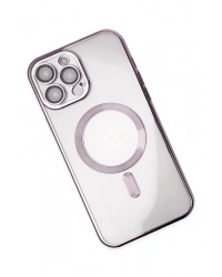 Newface iPhone 13 Pro Kılıf Kross Magneticsafe Kapak - Mor