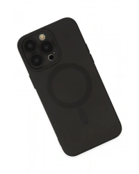 Newface iPhone 13 Pro Kılıf Moshi Lens Magneticsafe Silikon - Siyah