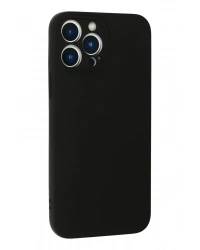 Newface iPhone 13 Pro Kılıf Nano içi Kadife Silikon - Siyah