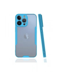 Newface iPhone 13 Pro Kılıf Platin Silikon - Mavi