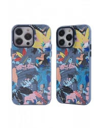 Newface iPhone 13 Pro Kılıf Prada Desenli Kapak - Prada Pembe - 1