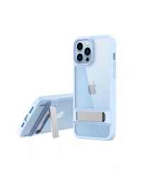 Newface iPhone 13 Pro Kılıf Rolet Stand Kapak - Sierra Blue