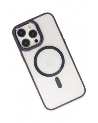 Newface iPhone 13 Pro Kılıf Room Magneticsafe Silikon - Derin Mor