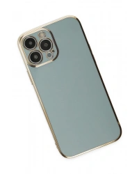 Newface iPhone 13 Pro Kılıf Volet Silikon - Açık Yeşil