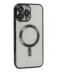 Newface iPhone 13 Pro Max Kılıf Kross Magneticsafe Kapak - Siyah