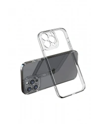 Newface iPhone 13 Pro Max Kılıf Lüx Şeffaf Silikon