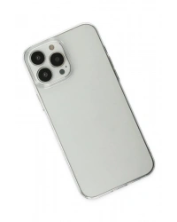 Newface iPhone 13 Pro Max Kılıf Pc Sert Şeffaf Kapak - Şeffaf