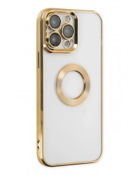 Newface iPhone 13 Pro Max Kılıf Slot Silikon - Gold