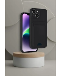 Newface iPhone 14 Kılıf Kelvin Kartvizitli Silikon - Lacivert