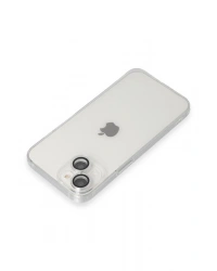 Newface iPhone 14 Kılıf Luko Lens Silikon - Gümüş