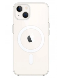 Newface iPhone 14 Kılıf Magneticsafe Şeffaf Silikon - Şeffaf