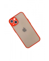 Newface iPhone 14 Kılıf Montreal Silikon Kapak - Kırmızı