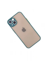 Newface iPhone 14 Kılıf Montreal Silikon Kapak - Yeşil