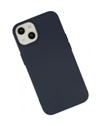 Newface iPhone 14 Kılıf Nano içi Kadife Silikon - Lacivert