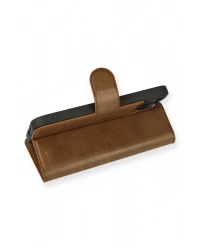 Newface iPhone 14 Kılıf Trend S Plus Kapaklı Kılıf - Taba