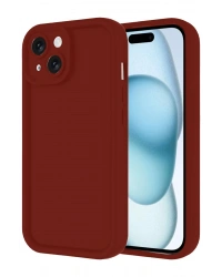 Newface iPhone 14 Kılıf Viera Silikon - Bordo