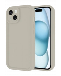 Newface iPhone 14 Kılıf Viera Silikon - Krem