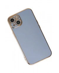 Newface iPhone 14 Kılıf Volet Silikon - Mavi