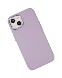 Newface iPhone 14 Plus Kılıf Asya Deri Silikon - Lila