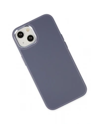 Newface iPhone 14 Plus Kılıf Asya Deri Silikon - Mor