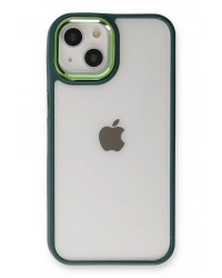 Newface iPhone 14 Plus Kılıf Dora Kapak - Haki Yeşil