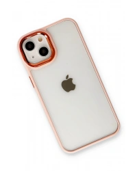 Newface iPhone 14 Plus Kılıf Dora Kapak - Pudra