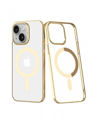 Newface iPhone 14 Plus Kılıf Element Magneticsafe Sert Kapak - Gold