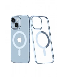 Newface iPhone 14 Plus Kılıf Element Magneticsafe Sert Kapak - Sierra Blue